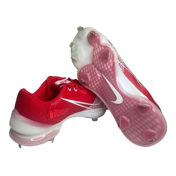 Nike Force Zoom Trout 7 Pro Men Metal Baseball Cleats Red White Sz 11 CQ7224-602 - Picture 5 of 9